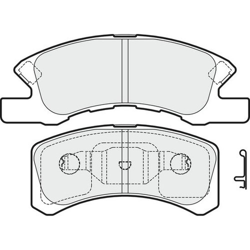 Apec blue brake pads front - brake,