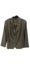 BON MARCHE BLAZER JACKET 20 APPROX 46”GREYISH-GREEN TAILORED FORMAL DESIGN NEW