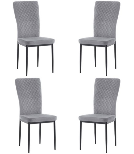 Set grey velvet - of, dining