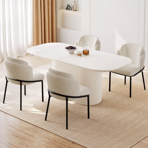 Seater oval dining table - dining, &