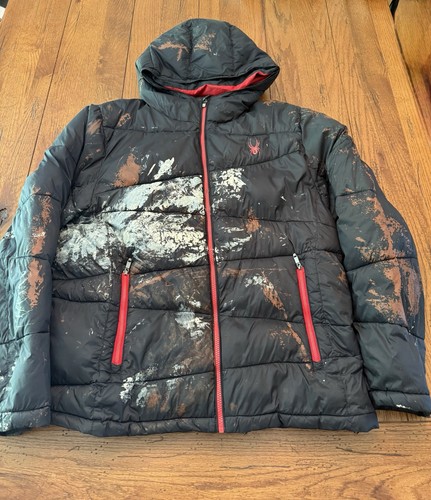 Mens spyder hooded jacket - mens, xl