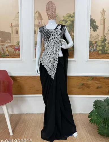 Pre stitched black cocktail - black,