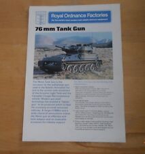 CVRT.CVR(T).Scorpion.ROF.76mm Tank gun.Data sheet.Full colour.New.