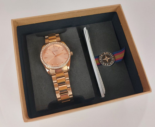 Accurist ladies rose gold - ladies,