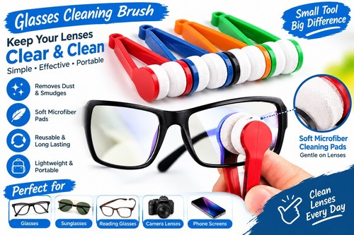 Microfiber glasses cleaning - microfiber,