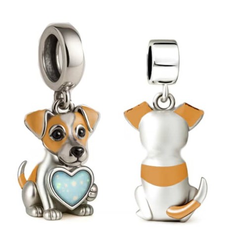 925 silver jack russel holding - 925,