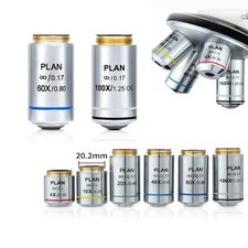  4X 10X 20X 40X 60X 100X Infinity Plan Objective Lens 195 Achromatic Objectives 