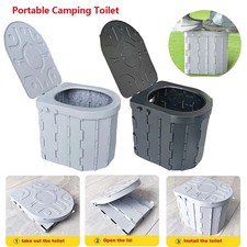 New Folding Toilet Car Outdoor Travel Potty Portable for Camping Hiking Beach UK