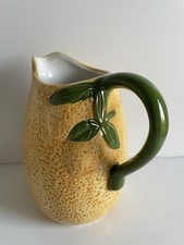 NEW CERAMIC LEMON YELLOW JUG