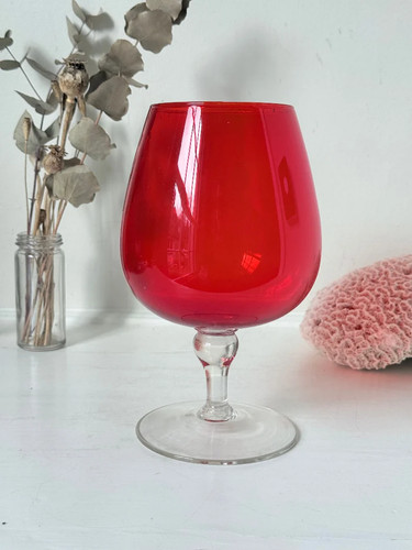 Oversized retro red - red, brandy