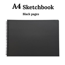 A4 Sketchbook Hardcover Black