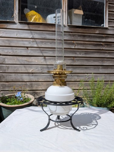 Antique oil lamp - lamp, with