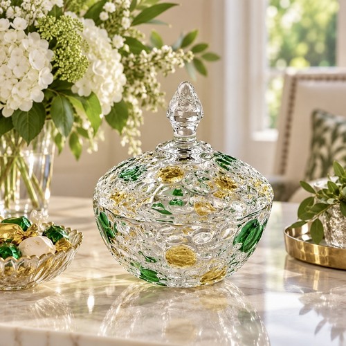 Hand painted glass bon - hand,