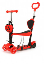 5 in 1 Kids Scooter 3 Wheels Kick Scooters Adjustable Seat Led Light Up