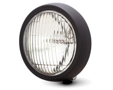 Small Matt Black Headlight Bottom Mount 50 125 250 Scrambler Brat Bike Project