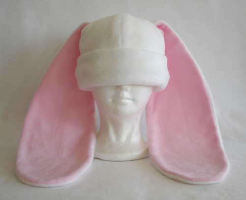 Long ear bunny rabbit hat - long,
