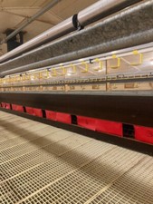 Used poultry equipment NEST BOXES CONVEYOR , SLAT BARS, PAN FEEDERS, NIPPLE LINE