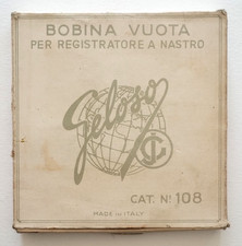 Jealous Coil Cat. No. 108 Used Made In Italy Vintage Tape Reel