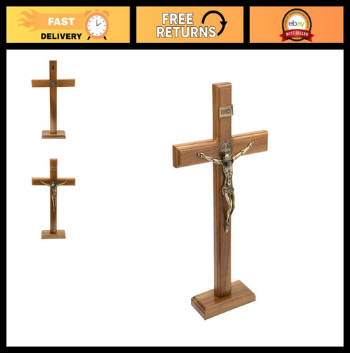 Wood altar crucifix - crucifix,
