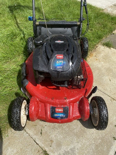 Toro petrol lawnmower - lawnmower, rear