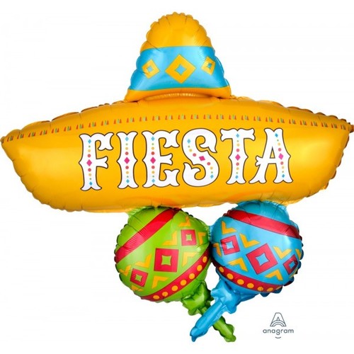 Fiesta sombrero maracas - fiesta,