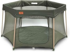 Venture Joy Foldable baby Playpen Zip Door, Mat, Mesh Walls, Travel bag 135 x135