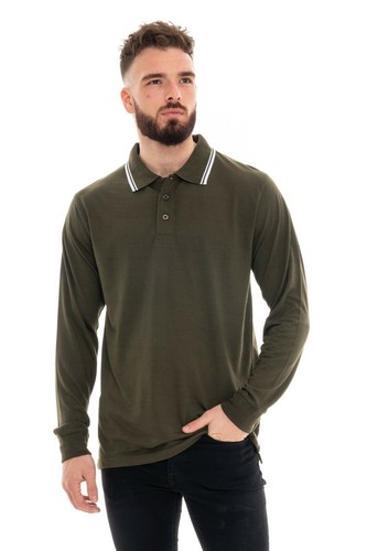 Mens polo long - polo, sleeve