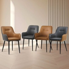 2Pcs Faux Leather Dining