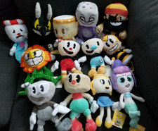 Cuphead Game Mugman Mecup & Brocup Dice Cup Head Stuffed Doll Plush Toy Gifts