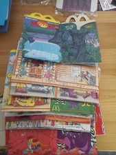 BUNDLE OF 19 MCDONALDS UK HAPPY MEAL BOXES SET 2. MOSTLY 80'S / 90'S (BOX U)