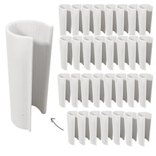 32 Pc White Snap Clamps for