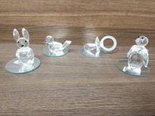 Four Crystal Ornaments 