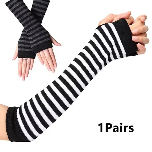 Women gloves striped arm - women,
