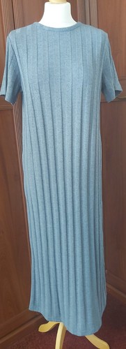 Mama grey ribbed midi - grey,
