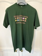 The Beautiful South Painting It Red Vintage 2000 Tour T Shirt Green Large