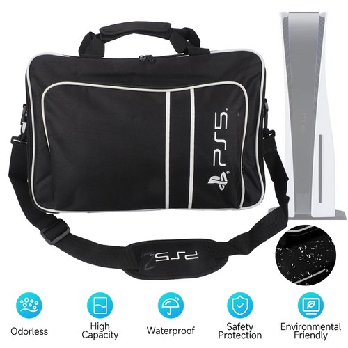 Black carrying case for ps5 - black,