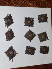 8 British officer rank brass