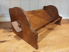 Vintage oak book trough, rest