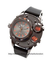 Softech Gents Black Dial