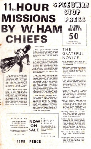 Speedway stop press - speedway,