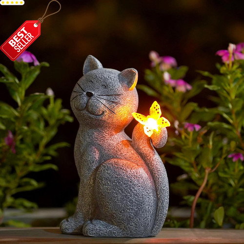 Cat garden statues - statues, outdoor
