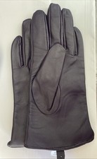Leather Gloves Dark Purple