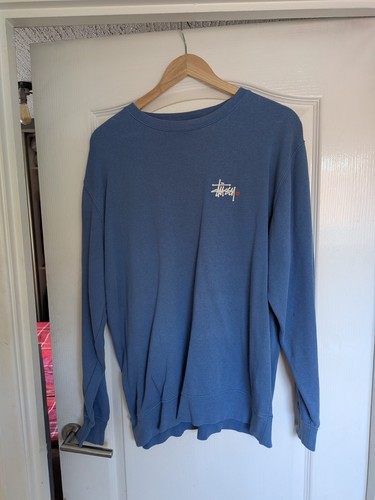 Stuusy men large jumper - jumper, blue