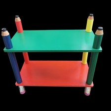  Vintage 1980s pencil book shelf children kids primary colour stylish Christmas 