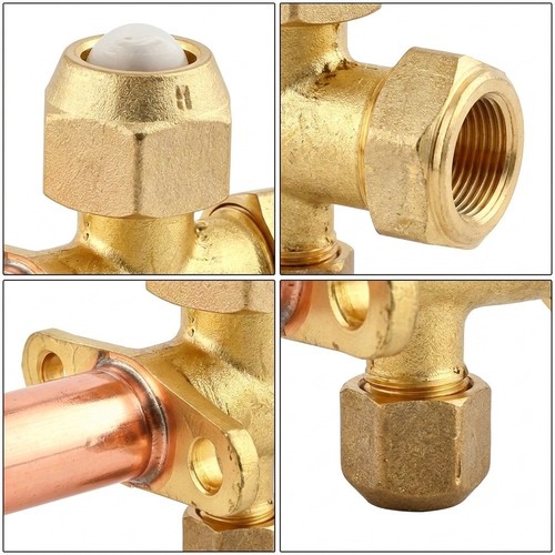 Stop valve brass material - ac,
