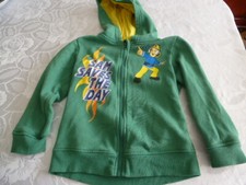 Fireman Sam Sam saves the day old style sweatshirt zip up hoodie 5-6 years used