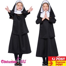 Kids Girls Nun Costume