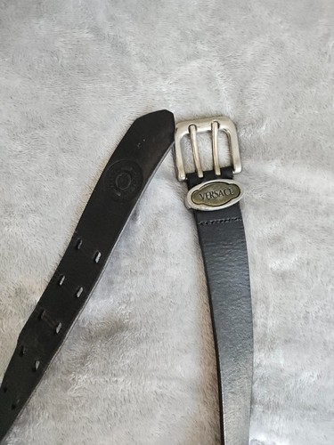 Versace vintage leather belt - versace,