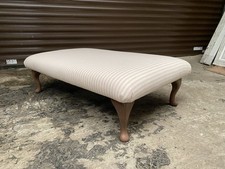 Large Striped  Footstool