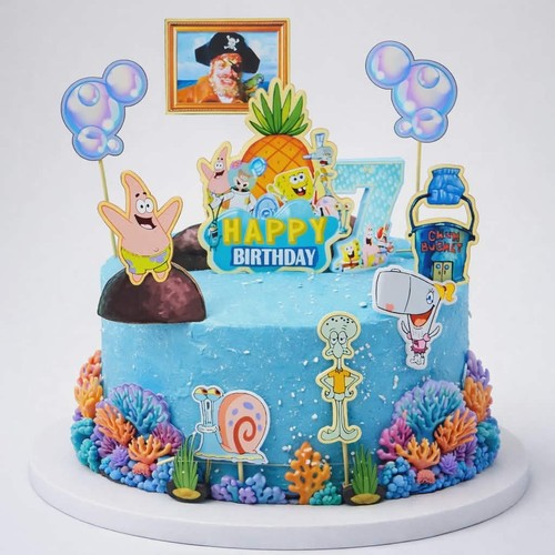 Spongebob cake topper - spongebob,